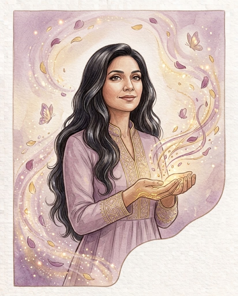 Aquarelle d'un archétype féminin, rituel Hoséa